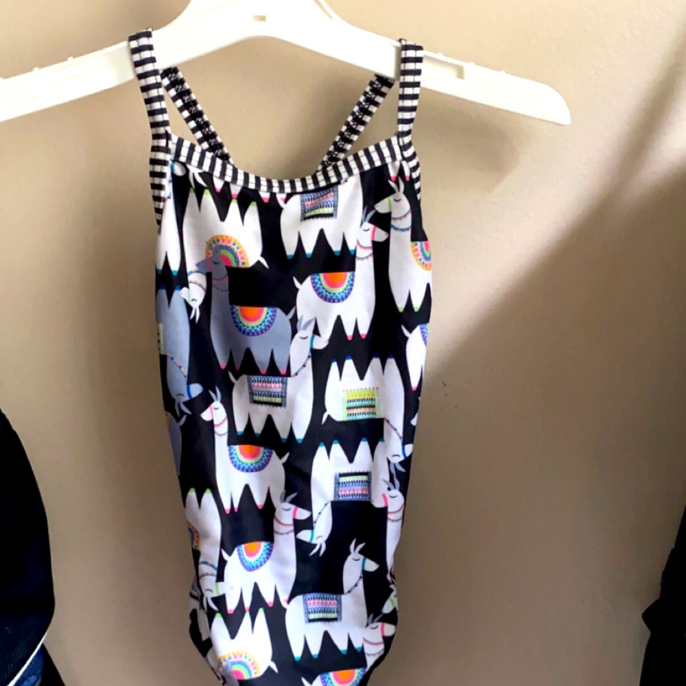 Size 24 llama print swimsuit